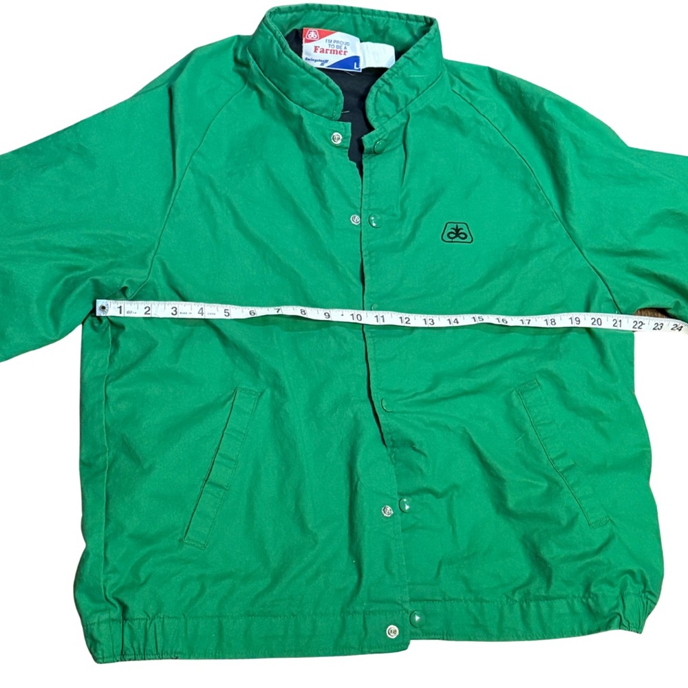 Vintage Swingster Pioneer Seed Green Barn Coat Western Farmer Jacket L - Picture 8 of 11